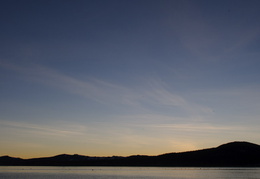 sunset on Lake Tahoe